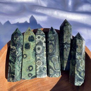 3 ~ 4 inch Kambaba Jasper Stone Point Obelisk Gemstone Crystal Tower Decoration